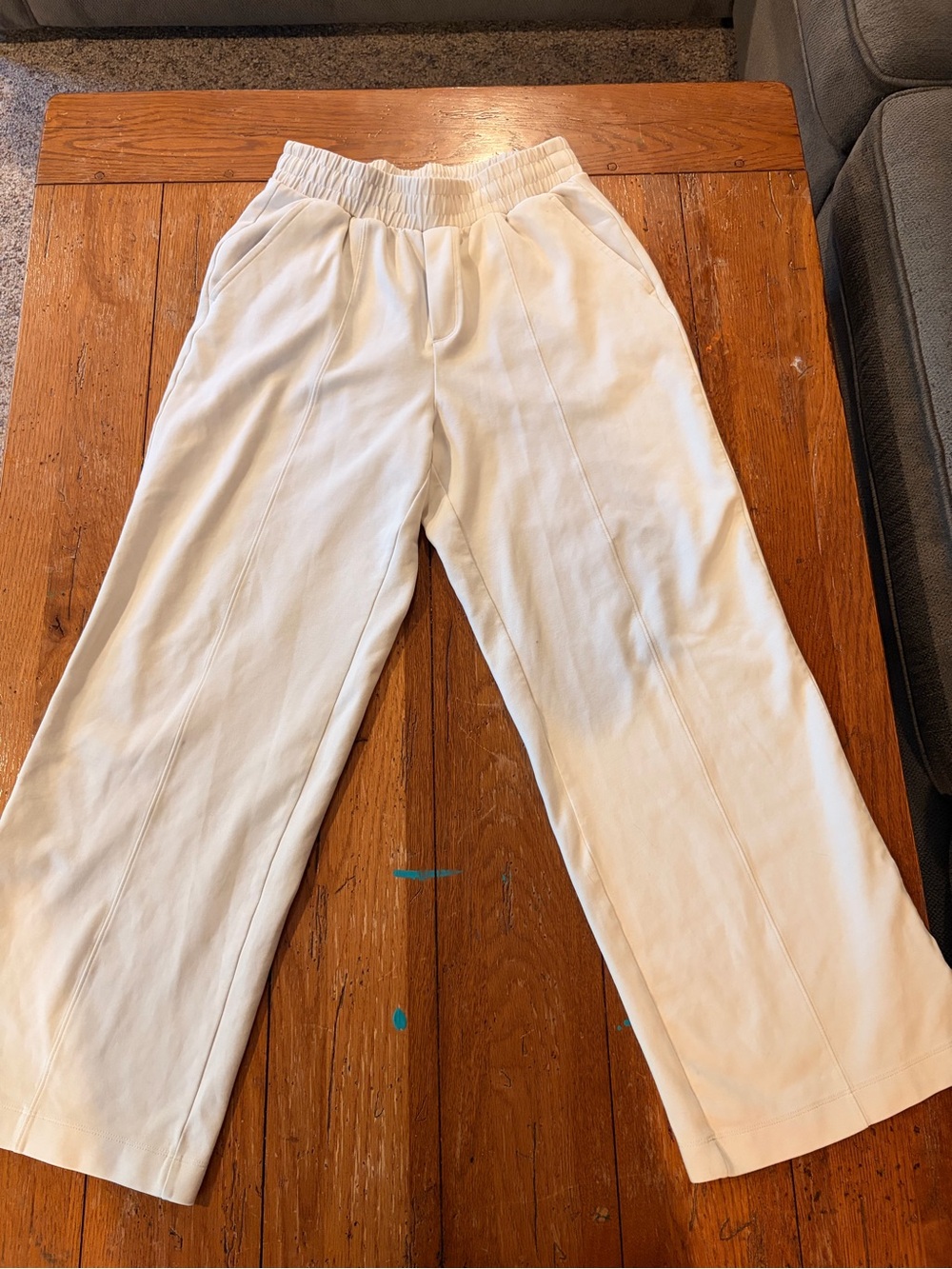 Old Navy Cream Straight-Leg Pants